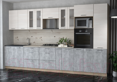 Готовая кухня Интерлиния Мила 3.6 ВТ