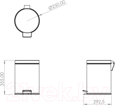 Мусорное ведро Berges 123004