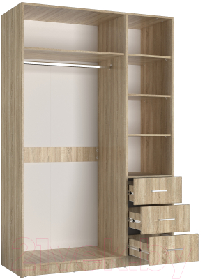 Шкаф Евва УН-03-01/S (дуб сонома)