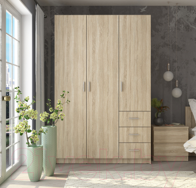 Шкаф Евва УН-03-01/S (дуб сонома)