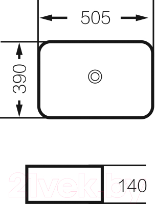Умывальник Grossman GR-4043BW