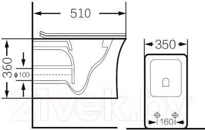 Унитаз подвесной Grossman GR-4461S