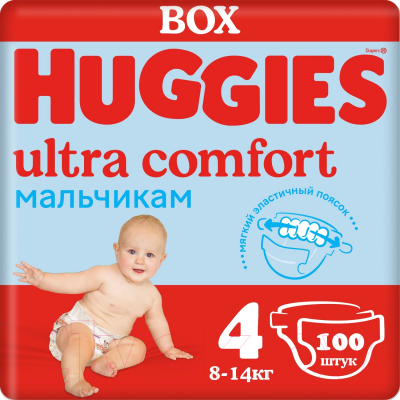 Подгузники детские Huggies Ultra Comfort 4 Disney Box Boy - фото