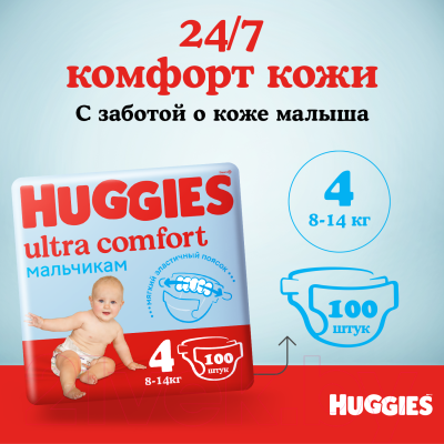 Подгузники детские Huggies Ultra Comfort 4 Disney Box Boy