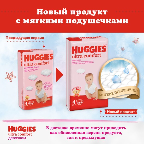 Подгузники детские Huggies Ultra Comfort 5 Disney Box Girl