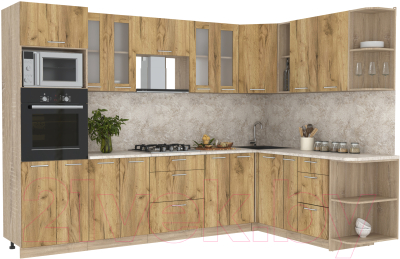 Готовая кухня Интерлиния Мила 1.88x3.0 правая - фото