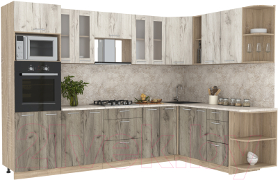 Готовая кухня Интерлиния Мила 1.88x3.0 правая - фото