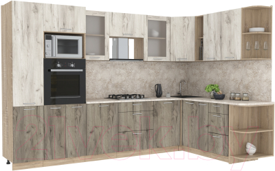 Готовая кухня Интерлиния Мила 1.88x3.2 правая - фото