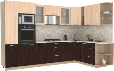 Готовая кухня Интерлиния Мила 1.88x3.2 правая - фото