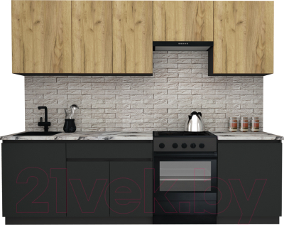 Готовая кухня ВерсоМебель Эко-8 2.6 - фото