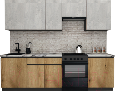 Готовая кухня ВерсоМебель Эко-8 2.6 - фото