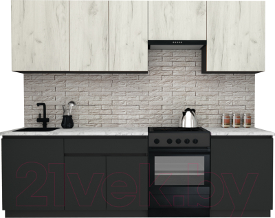 Готовая кухня ВерсоМебель Эко-8 2.6 - фото