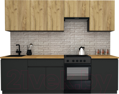 Готовая кухня ВерсоМебель Эко-8 2.6 - фото