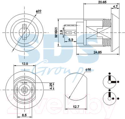 Переключатель Rexant ON-OFF 36-4472