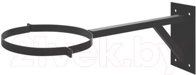 Кронштейн для дымохода Везувий Телескопический д. 115-123 (черный) - фото