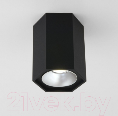 Точечный светильник Elektrostandard 25036/LED (черный матовый/серебристый) - фото