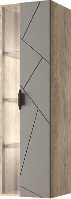 Шкаф навесной Anrex Kaylas 1V-P (дуб каньон/силк шитаке) - фото