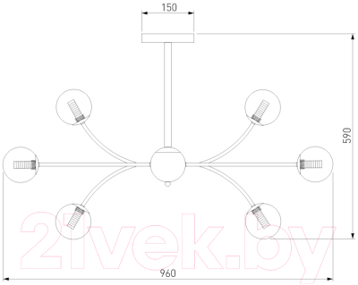 Люстра Евросвет 30180