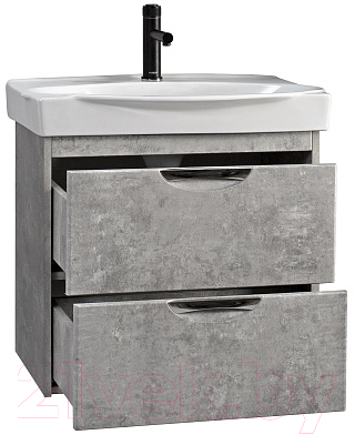 Тумба под умывальник Belux Неман НП65-02 (164, бетон светлый)