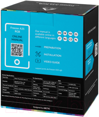 Кулер для процессора Arctic Cooling Freezer A35 RGB / ACFRE00114A