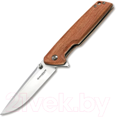 Нож складной Boker Magnum Straight Brother Wood / 01MB723 - фото