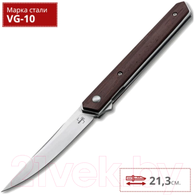 Нож складной Boker Plus Kwaiken Air Cocobolo Brown / 01BO168