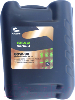 Трансмиссионное масло Cyclon Gear HD GL-4 80W90 / JE04504 - фото