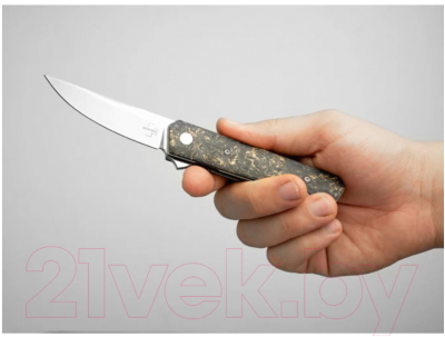 Нож складной Boker Plus Kwaiken Compact Flipper Marble Carbon Copper / 01BO196