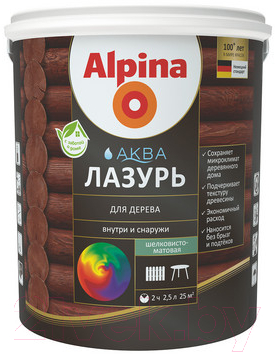 Лазурь для древесины Alpina Аква - фото