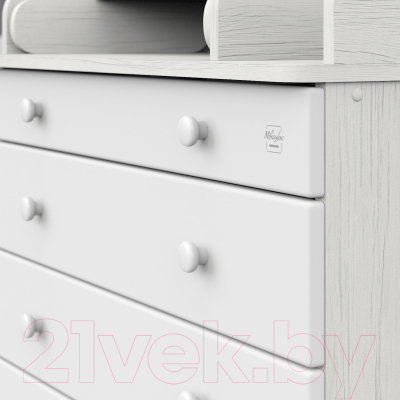 Комод пеленальный Mihaylov Design Maks 805 с органайзером (сосна касцина/белый)