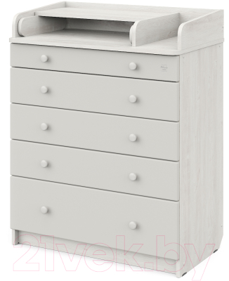 Комод пеленальный Атон Maks 805 с органайзером (сосна касцина/серый) - фото