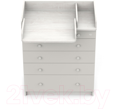 Комод пеленальный Атон Maks 805 с органайзером (сосна касцина/серый)