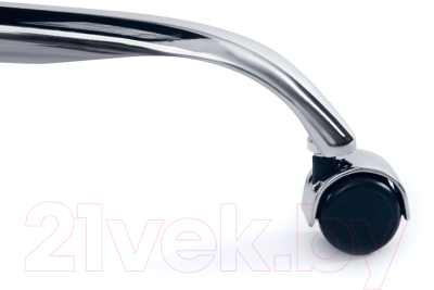 Кресло офисное Tetchair Bergamo кожзам (хром/белый 36-01)