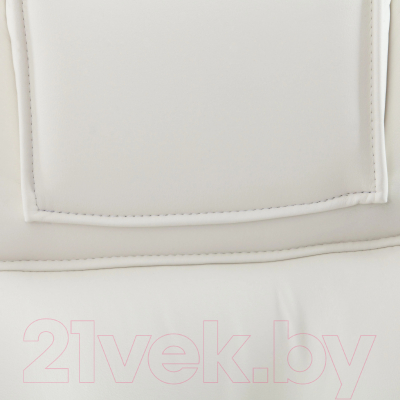 Кресло офисное Tetchair Bergamo кожзам (хром/белый 36-01)