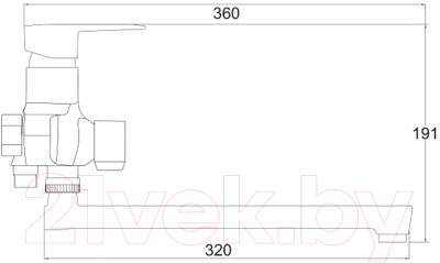 Смеситель РМС PL6-006E