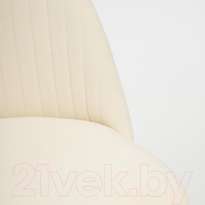 Кресло офисное Tetchair Melody флок (молочный)