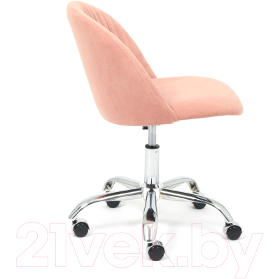Кресло офисное Tetchair Melody флок (розовый)
