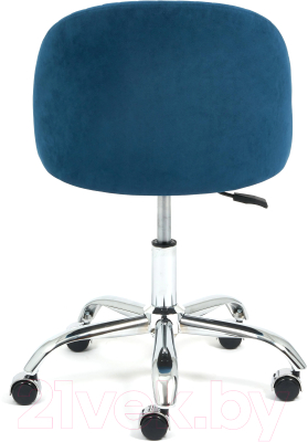 Кресло офисное Tetchair Melody флок (синий)