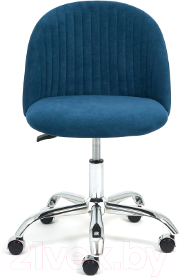 Кресло офисное Tetchair Melody флок (синий)