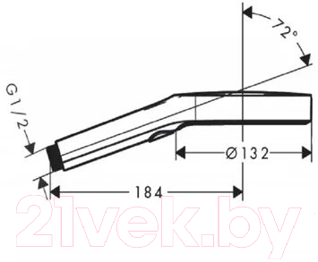 Лейка ручного душа Hansgrohe Rainfinity 26864340