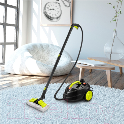 Пароочиститель Kitfort KT-9104-2 (черный/салатовый)