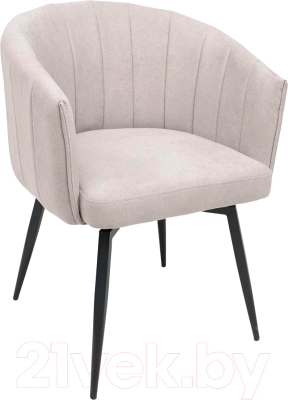 Стул AksHome Melon (светло-бежевый/черный) - фото