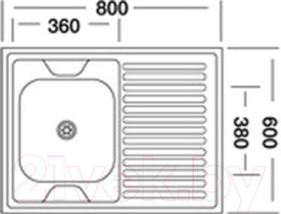 Мойка кухонная КромРус S-420