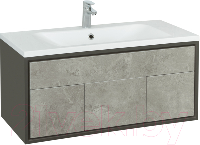 Тумба под умывальник Акватон Уэльс 100 (1A267601WA6A0) - фото
