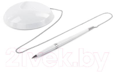 Ручка шариковая Brauberg Стенд-Пен Уайт 2 / 141348