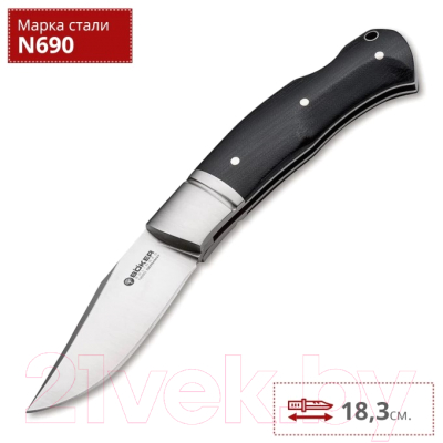 Нож складной Boker Solingen Boxer Micarta / 111028