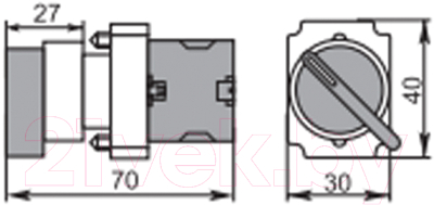 Переключатель Rexant BD21 2P 36-5550