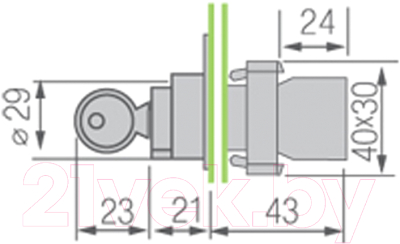 Переключатель Rexant BD32 3P 36-5553