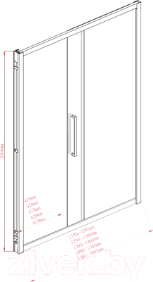 Душевой уголок Aquanet Delta 160x90 / NPE1131