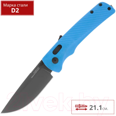 Нож туристический SOG Flash Mk3 Civic Cyan / 11-18-03-41